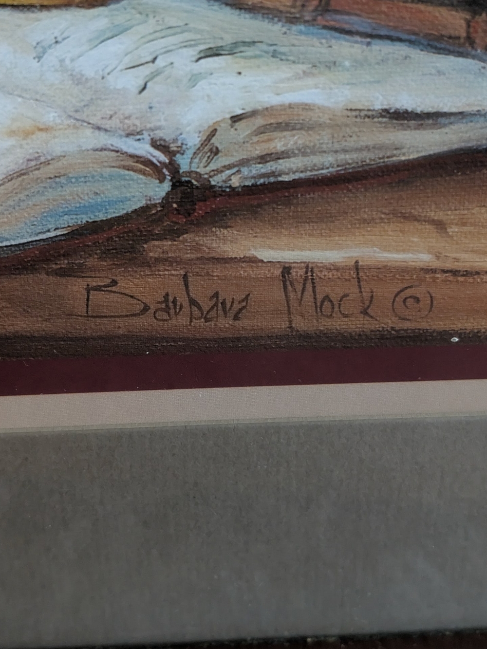 Framed "Library Study Desk" - Picture 2 of 2
